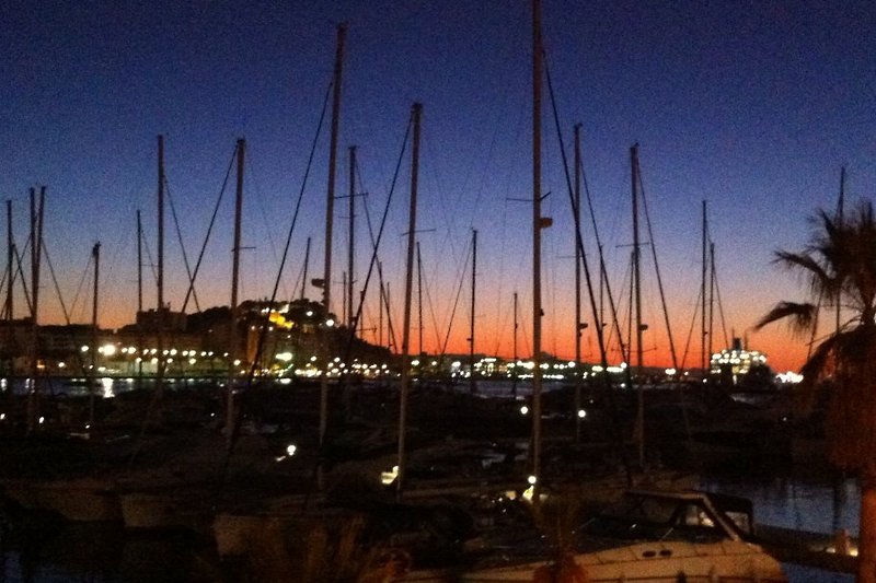 Evening at the port of Denia.