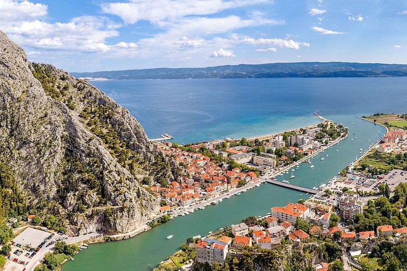 Small Mediterranean town Omis 15km from the property