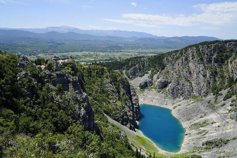 Famous Blue Lake in Imotski, only 8km from the property