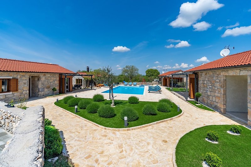 Villa is settled in a very quiet area near Krka waterfalls