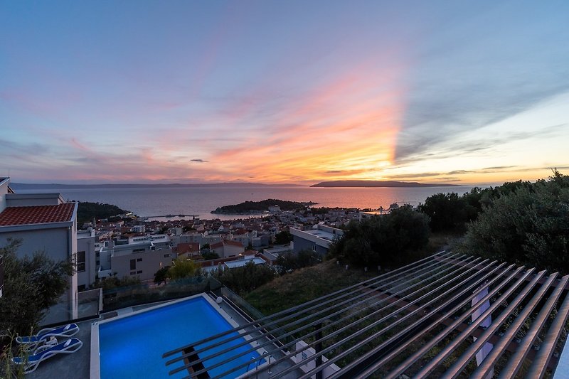 Enjoy watching the sunset over the Adriatic which is unforgettable