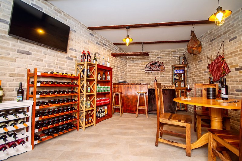 Traditional wine bar with local drinks