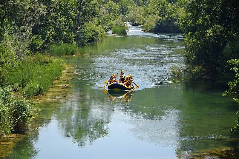 Rafting on Cetina river,7 km away