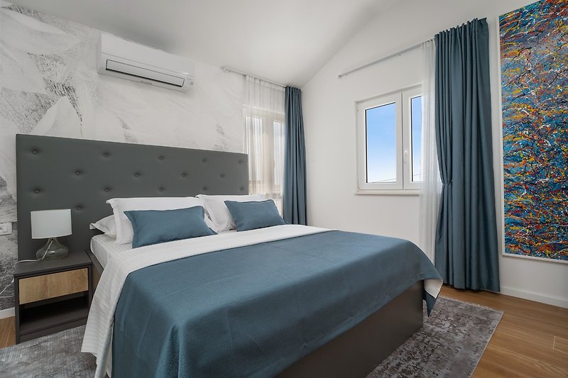 Schlafzimmer NO2 mit Doppelbett 160x200cm, Klimaanlage