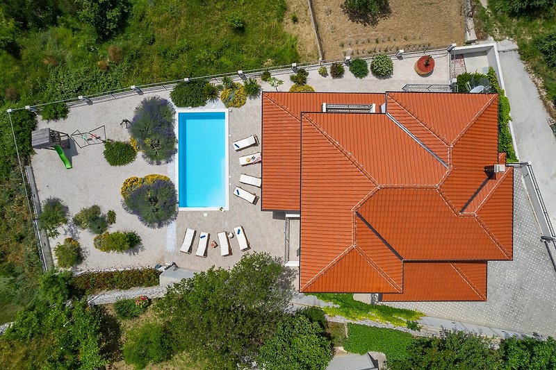Villa Belina from a bird's eye view