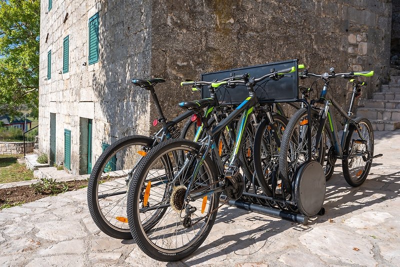 The villa offers 8 mountain bikes for your use