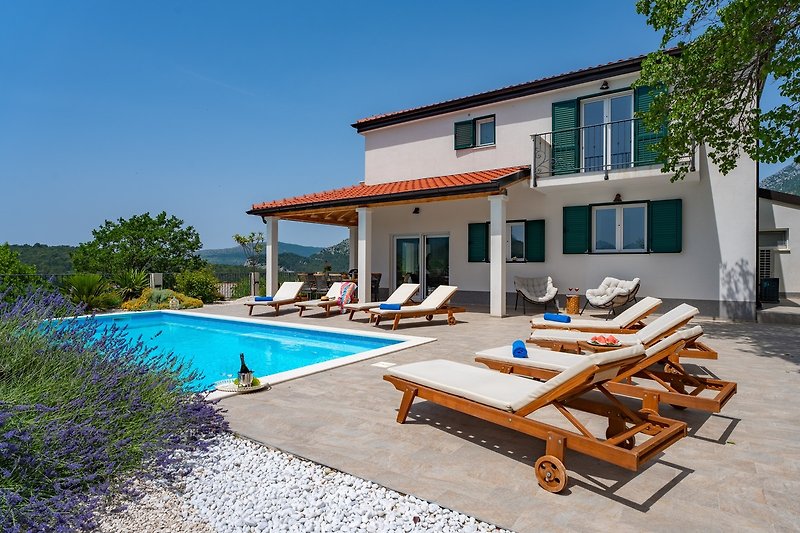 Die Villa Belina ist eine vollklimatisierte Unterkunft.