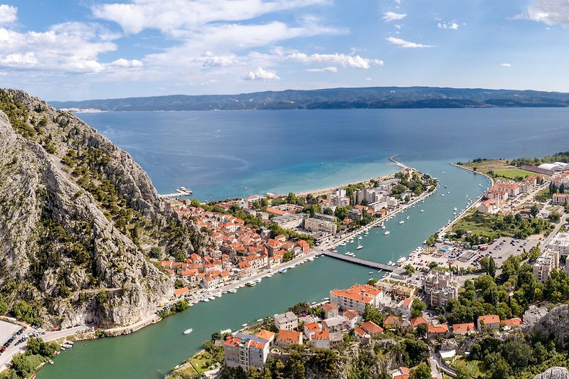  Where Cetina river meets Adriatic sea in Omiš, a lot of activities in this area 