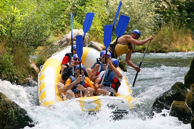 Rafting at Cetina river, another nice and easy activity you could try in Omiš
