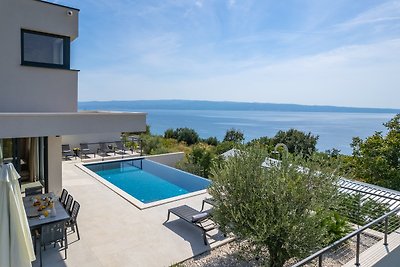 NEW! Stylish Villa Olea with heated pool and panoramic sea views