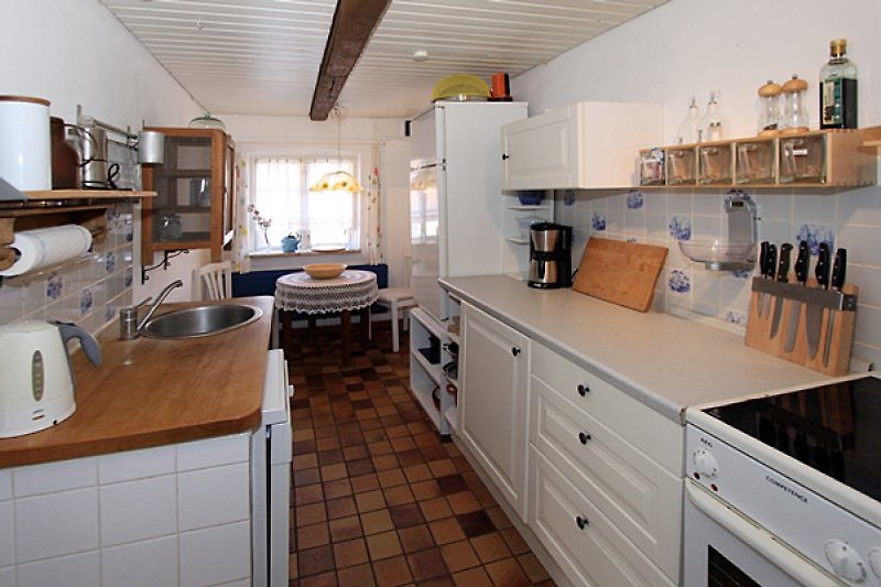 Kuhinja s perilicom posuđa, štednjakom, pećnicom, hladnjakom itd.