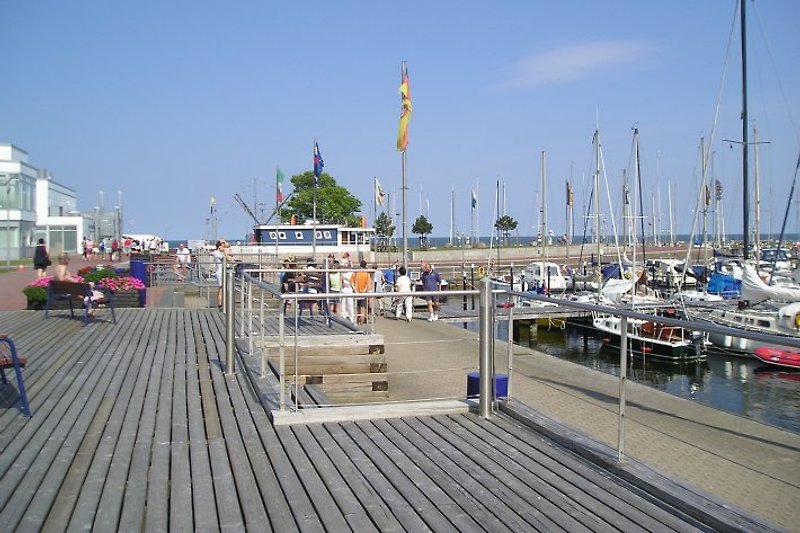 Promenade am Yachthafen