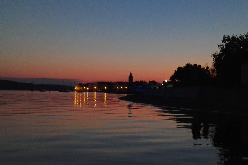 Pirovac-Sonnenuntergang vom Strand