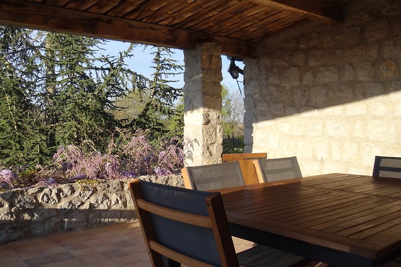 Uberdachte ¨20 m² Süd-Terrasse