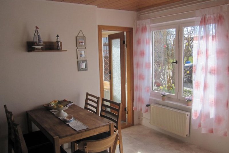 Kitchen with garden view