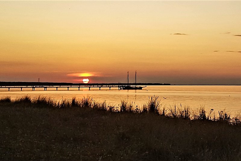 Sonnenuntergang,Seebrücke Prerow