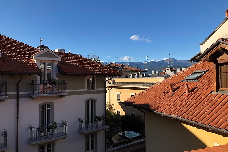 view over the roofs of Stresa