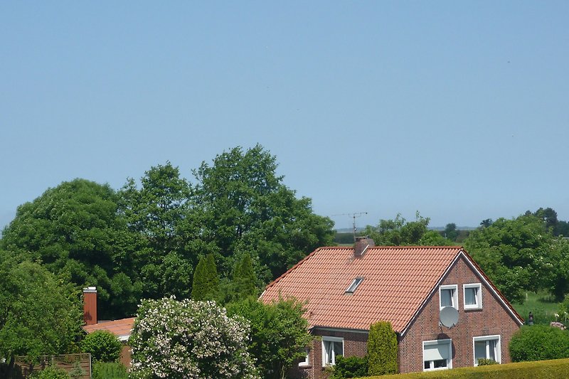 Ausblick vom Balkon in Richtung Baltrum