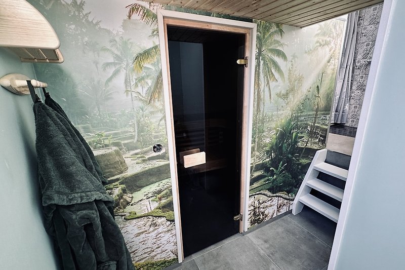 Privat sauna mit Bademantln