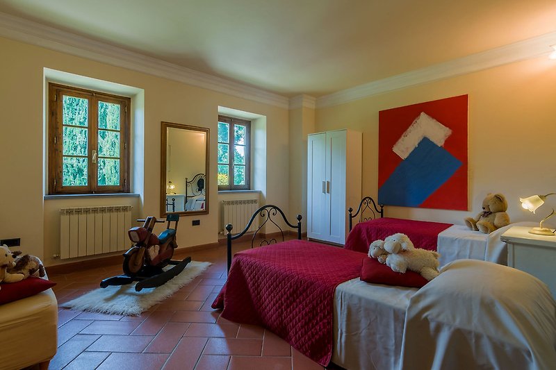 Villa Petroia - Twin bedroom