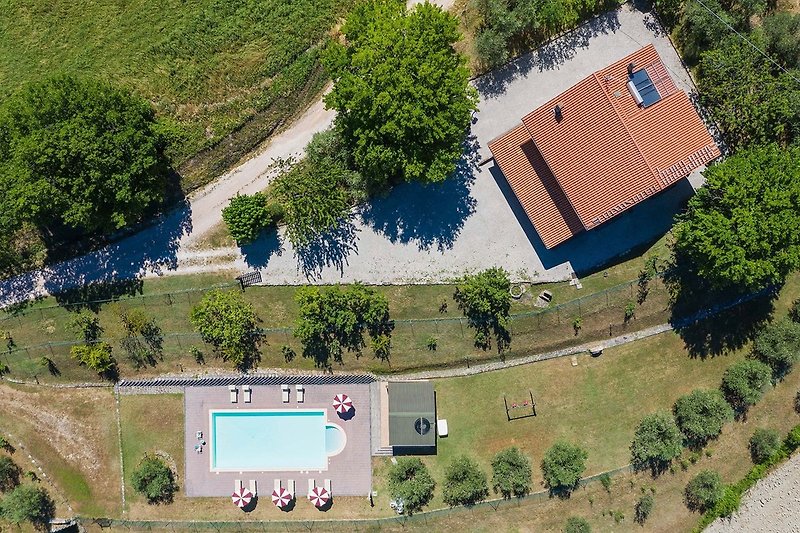Casale Lucy - Villa viewed from above