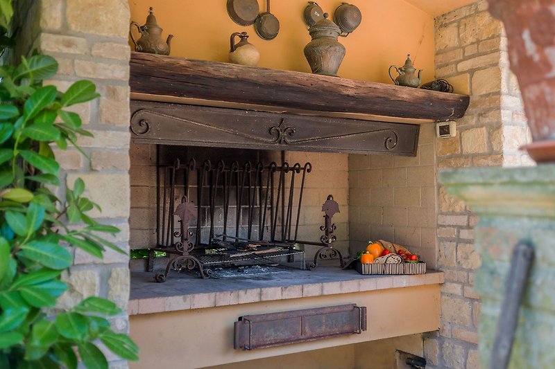 Villa Nina - Barbecue in muratura per tipiche grigliate estive
