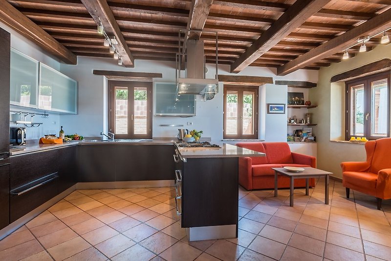 Villa Greta - breite ausgestattete Küche