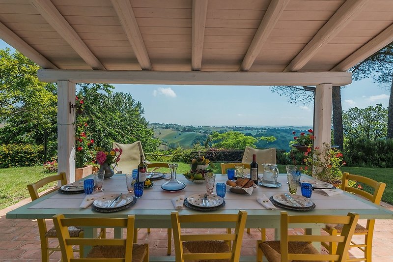 Villa La Capuccina - equipped outdoor areas for open-air lunches and dinners