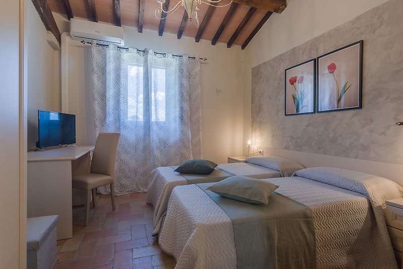 Casale Andrea - Bedroom with single beds