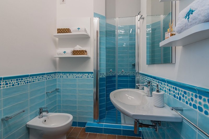 Villa Flavia - Badezimmer mit Dusche
