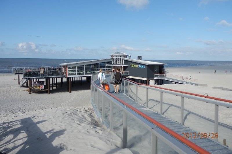 Zugang zum Strandcafe