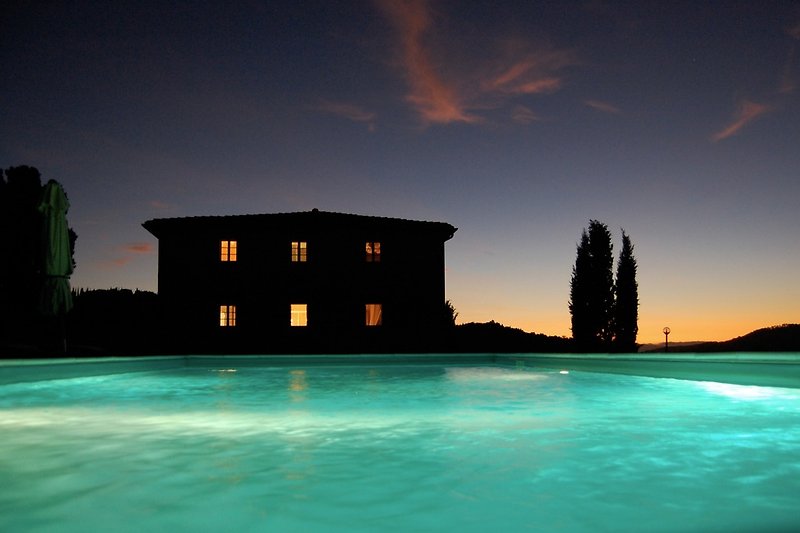 pool by night