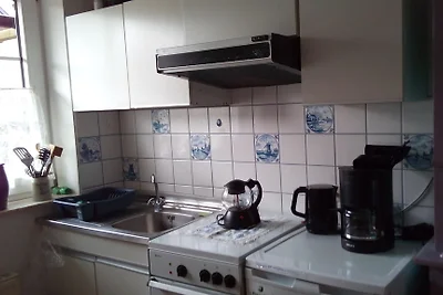 Greta am Siel: kominek na parterze, ogród