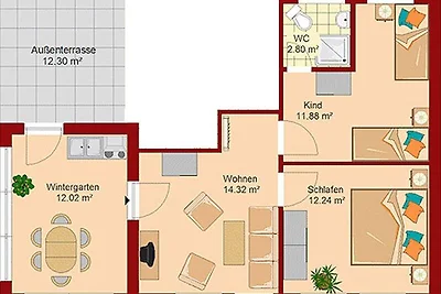Apartamento Vacaciones familiares Wiek