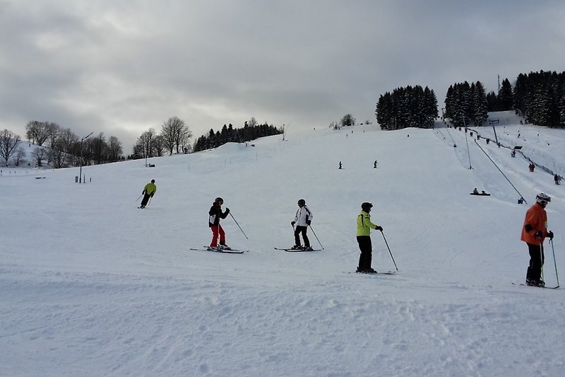Skiabfahrt in Holzhau