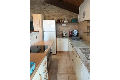 Mooi stenen huis op berghelling