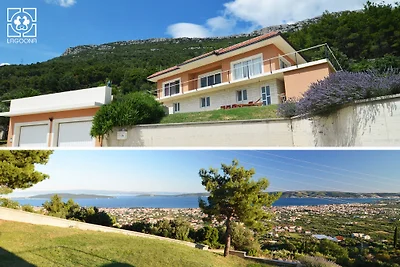 Panorama Meerblick Penthouse LAGOONA für 2-9 Pers. inkl. Garage, Glasfaser Internet, eigener Garten für Kinder und Hunde