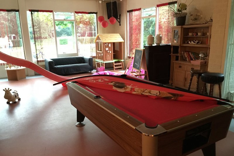 Pool billiards at the holiday park