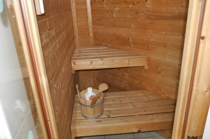 Blick in die Sauna