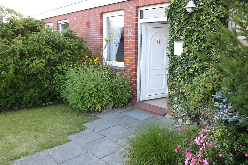 Ingang Bungalow aan de dijk