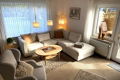 Ferienhaus eingezäunt, Hund