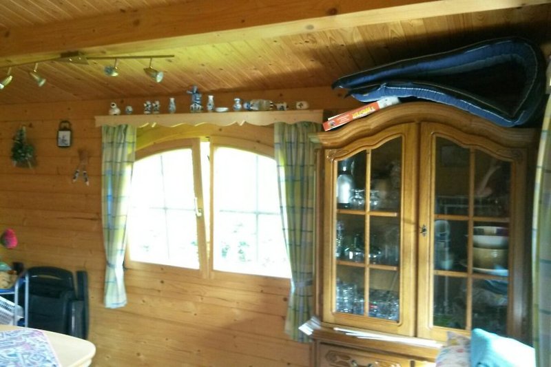Log cabin interior