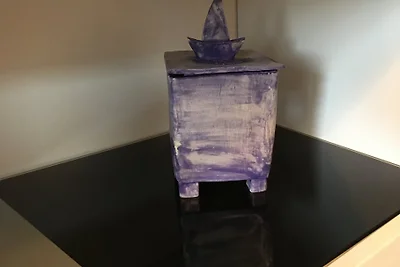 Exclusieve kunstenaarsflat terras