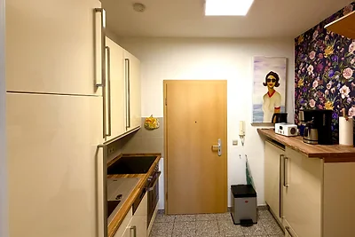 Exclusieve kunstenaarsflat terras