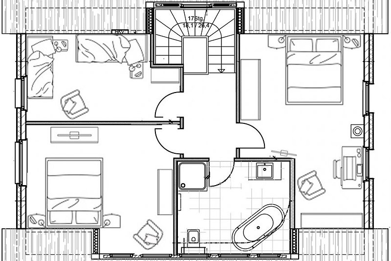 Upper floor plan