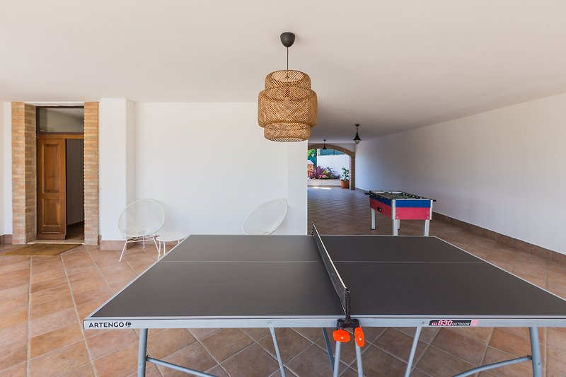Ping-Pong-Tisch, Möbel, Fenster, Holz, Gebäude, Innendesign, Haus