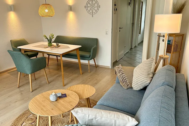 Ferienwohnung für vier Gäste mit Meerblick und Terrasse in Pelzerhaken