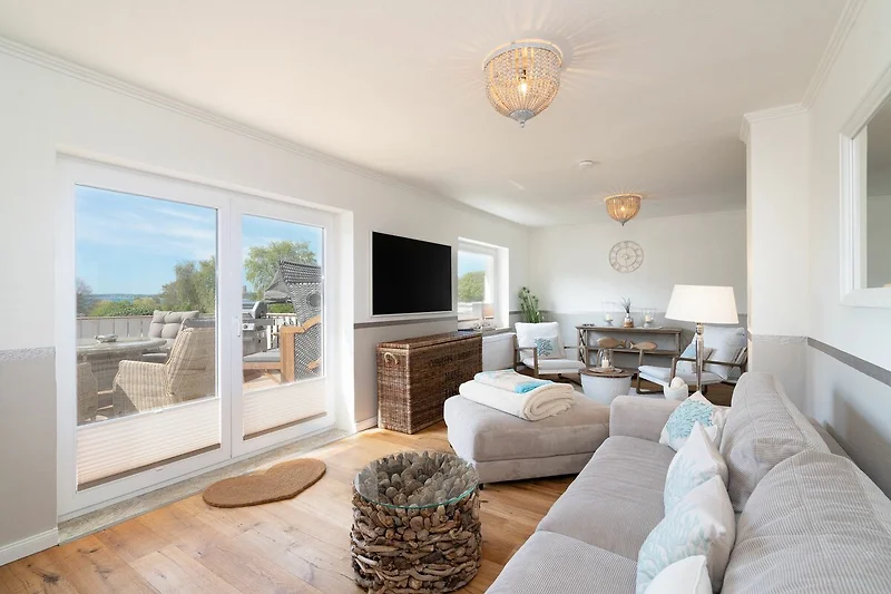 Strandnahe Ferienhaus mit Meerblick, Sauna, Grill und tolles Lage