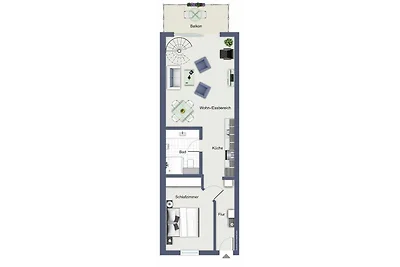 Meeresblick Wohnung 024