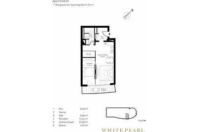 White Pearl Luxusapartment 1.03